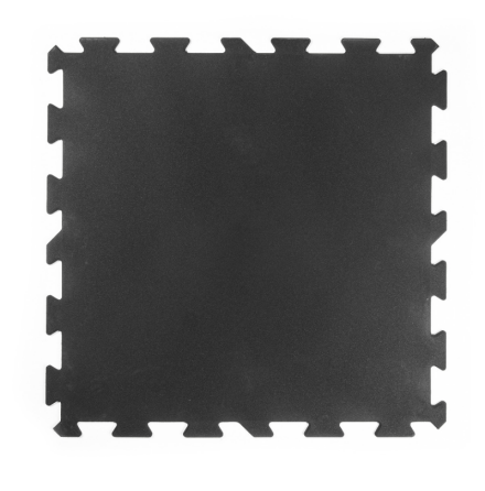 Gummigolv pussel 10mm, svart 1x1m CX1 yta