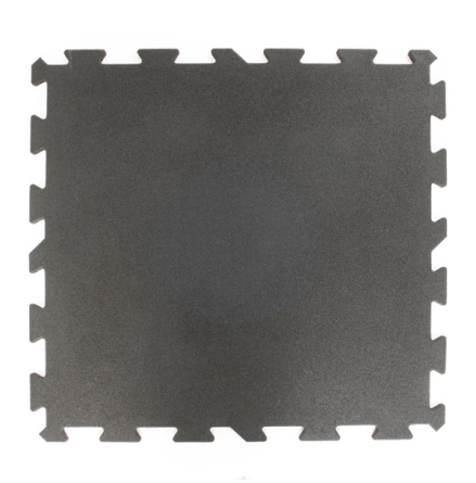 Gummigolv pussel 25mm, svart 1x1m